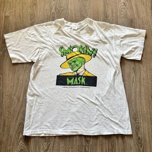 Vintage 1995 The Mask Movie Promo T-Shirt Banpresto Rare 90s Soft Print Tee